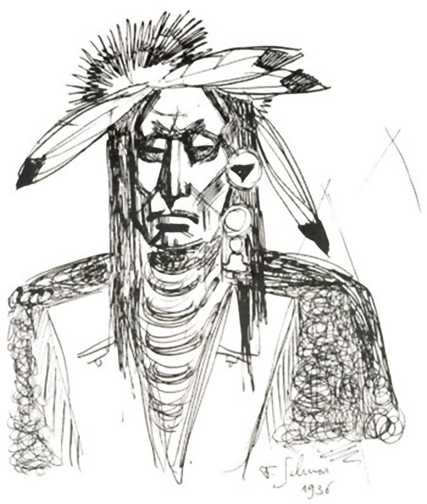 American Indian Sketch - 2