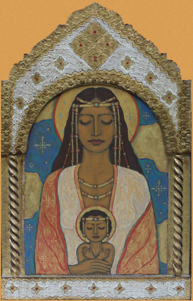 Virgin with Child - center panel